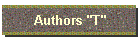 Authors "T"